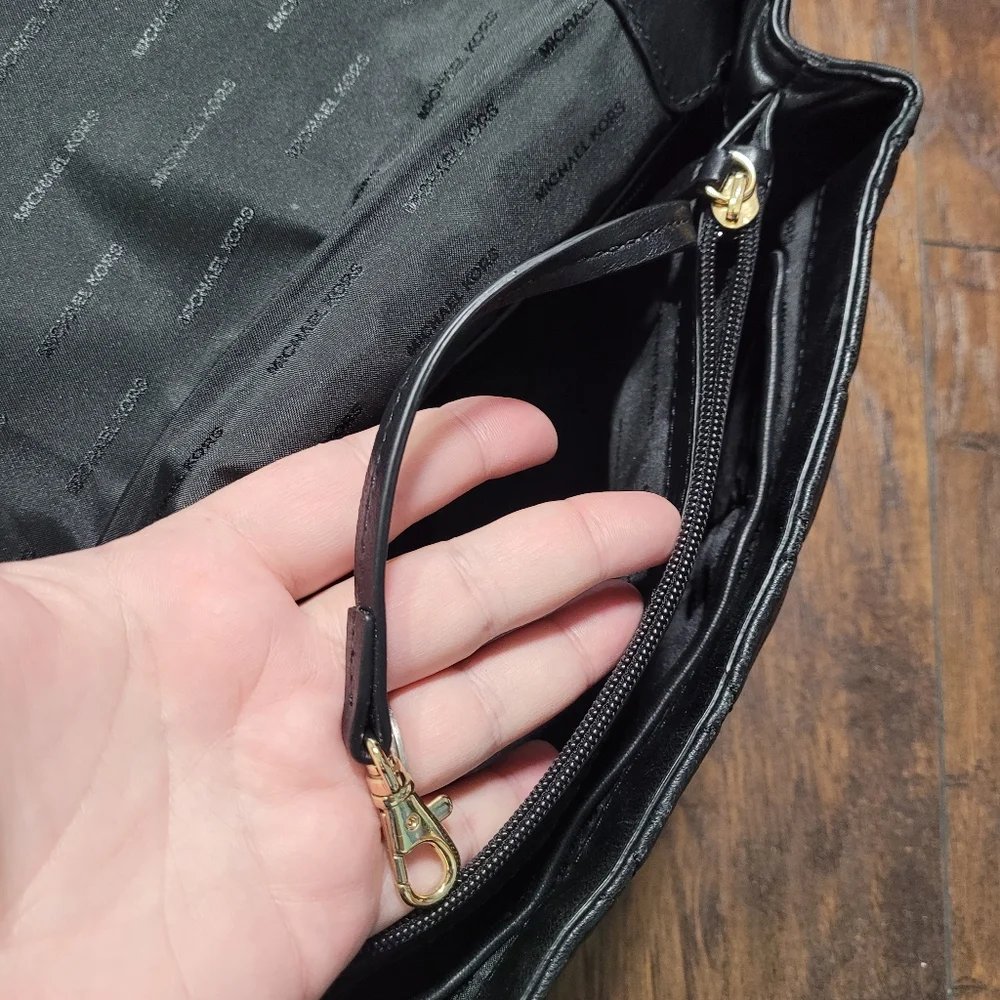 Michael Kors Black Leather Quilted Sloan Bag